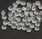 3x5mm Clear rondelle Czech glass fire polished beads, 50pc