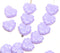 11x13mm Lilac maple leaf beads opaque light purple, 15pc