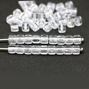 5mm Crystal clear cube czech glass, 50pc