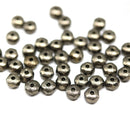 2x3mm Dark bronze finish rondelle tiny czech glass spacers, 50Pc