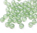 5mm Antique green rose bud beads, rose flower round bead, 50pc
