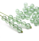 5mm Antique green rose bud beads, rose flower round bead, 50pc