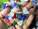 40g Frosted glass Beads MIX, Surprise Bag, Czech seaglass bead soup