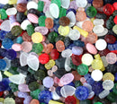 40g Frosted glass Beads MIX, Surprise Bag, Czech seaglass bead soup