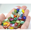 25g Czech glass leaf beads mix Surprise Bag
