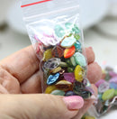 25g Czech glass leaf beads mix Surprise Bag