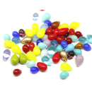 20g Glass drop beads mix czech teardrops