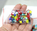 20g Glass drop beads mix czech teardrops