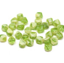 6mm Light green bicone Czech glass beads for jewelry making DIY