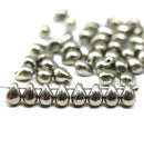 5x7mm Dark silver teardrop beads Czech glass drops, 50pc