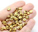 6mm Picasso czech glass rondelle spacer beads, 50pc