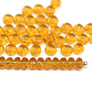 2x3mm Topaz rondelle tiny czech glass spacers, 50Pc