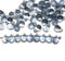 4x6mm Light gray blue small drops czech glass - 50Pc