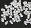 6x4mm Crystal clear czech glass rice beads stars ornament small oval beads 50pc