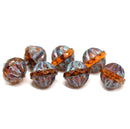 Picasso Czech glass topaz large fancy bicone beads for jewelry designs