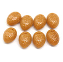 12x9mm Czech Glass almond nut beads 8Pc