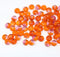 4mm Orange pink czech glass rondelle beads - approx. 130pc