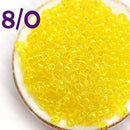 8/0 Toho seed beads, Transparent Lemon, N 12, yellow - 10g