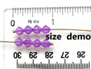 6mm Fancy small bicone beads Mix in Pastel colors Czech Glass pressed white beads - 40pc