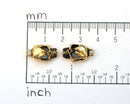 2pc Antique gold Skull charms 18mm
