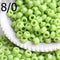 8/0 Toho seed beads, Opaque Sour Apple green N 44 - 10g