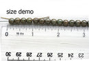 6mm Green picasso druk round czech glass bead spacers - 30Pc