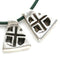 2pc Antique Silver Geometry Triangle charms