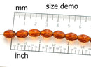 11x8mm Light Purple oval beads, czech glass fire polished barrel beads - 20Pc
