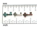 6pc Skeleton small key charms mix