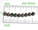 6mm Mixed Blue bicone beads Rainbow luster Czech glass Metallic - 30Pc