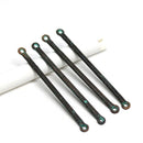 2 inch Long earrings connector links, Green patina copper 4Pc