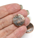 20mm Round copper disk top drilled charms 2Pc