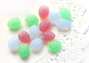 12x09mm Czech Glass beads mix - Fruits, almond nut shape beads 12Pc