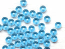 4x2mm Aqua blue czech glass beads, sea blue rondelle spacers