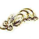 1pc Lily of the valley stamping Raw brass 45mm