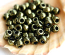 8/0 Toho seed beads, Gold Lustered Dark Chocolate Bronze N 422 - 10g