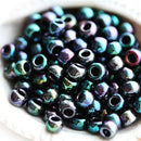 6/0 Toho seed beads, Higher-Metallic Dragonfly N 505, purple green - 10g