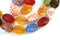 17x13mm Candy colors mix, large oval czech glass beads - 10Pc