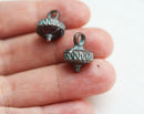 2pc Green patina Ornament drop charms