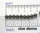 6mm Picasso black fancy bicone czech glass beads, 60pc