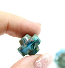 13x15mm Blue Picasso crown czech glass fire polished large bicones 