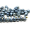 4x6mm Blue gray rustic small drops czech glass 40pc