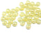 3x5mm Opal yellow czech glass beads spacers, luster - 50pc