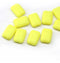 12x8mm Rectangle yellow czech glass beads, 10pc