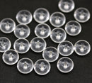 5x8mm Crystal clear Czech glass beads rondels, 20Pc