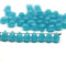 5x7mm Sea blue glass drops, czech teardrop beads, 50pc