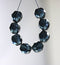 10mm Dark montana blue round czech glass fire polished ball beads - 10Pc
