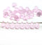 5x7mm Rose pink glass drops, czech teardrop beads - 30pc