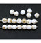 6mm Opaque white fire polished round czech glass beads, golden flakes, 20Pc