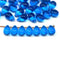 6x9mm Dark aqua blue czech glass teardrop beads, 40pc